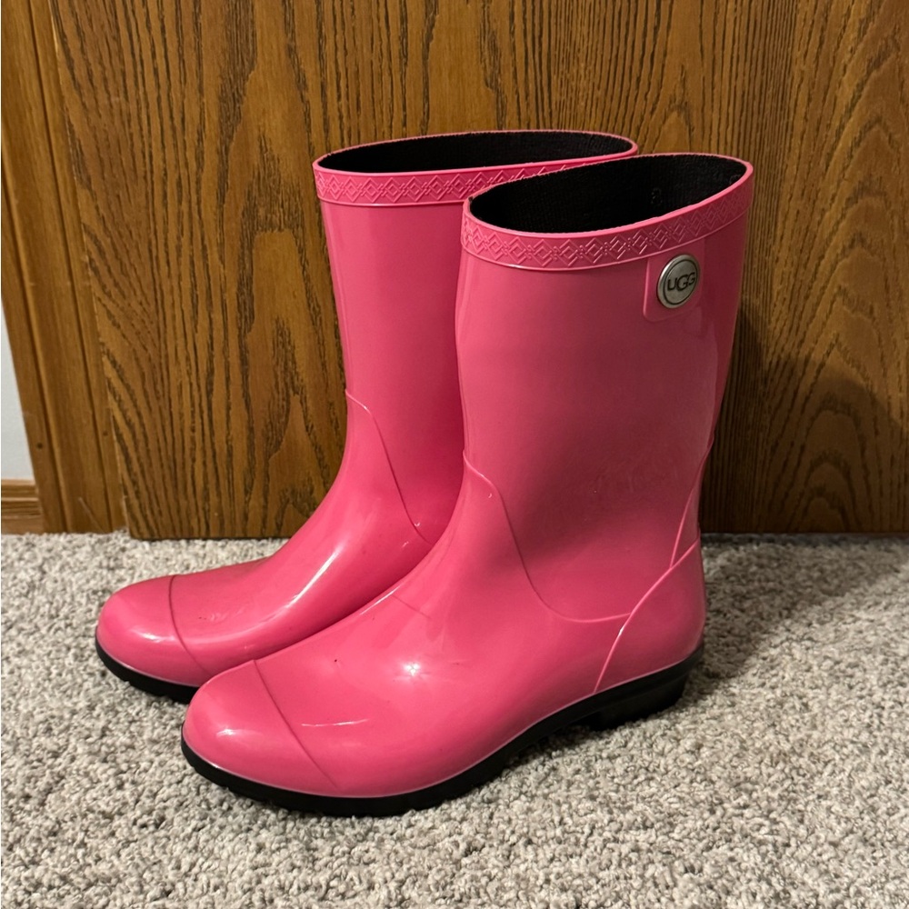 UGG Women's Pink Rain Boots